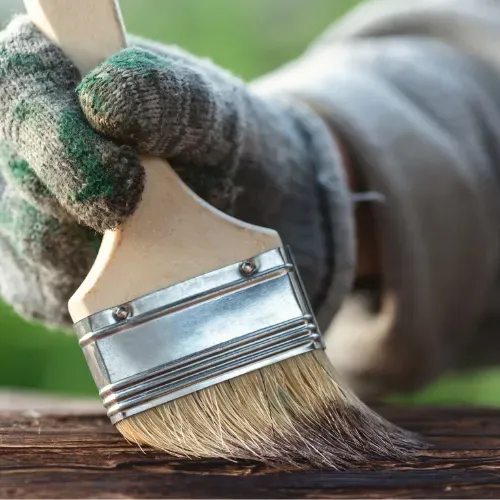 Peinture de boiserie près de Banyuls-sur-Mer